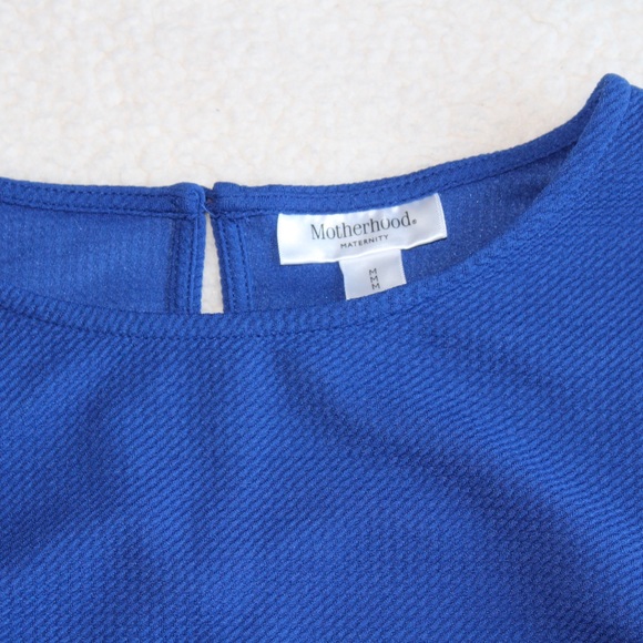 Motherhood Maternity TIE SLEEVE TEXTURED DRESS M - Picture 6 of 6